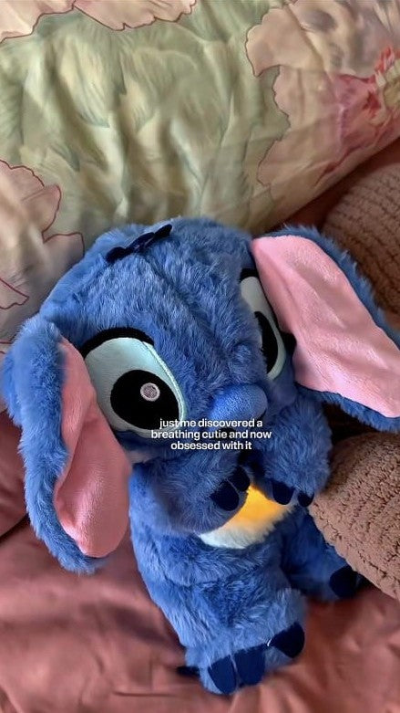 Stitch Sleeping Breathing Teddy