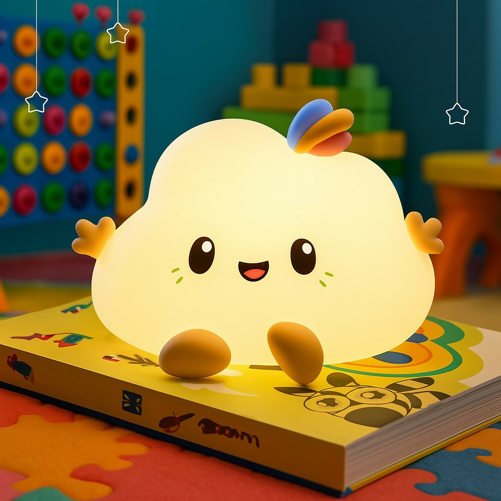 squishy cute cloud night lamp