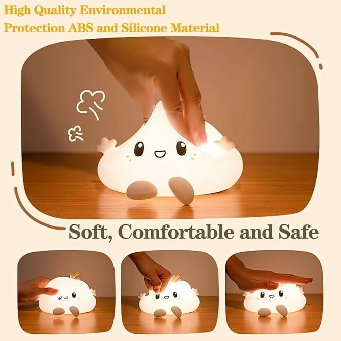 squishy cute cloud night lamp